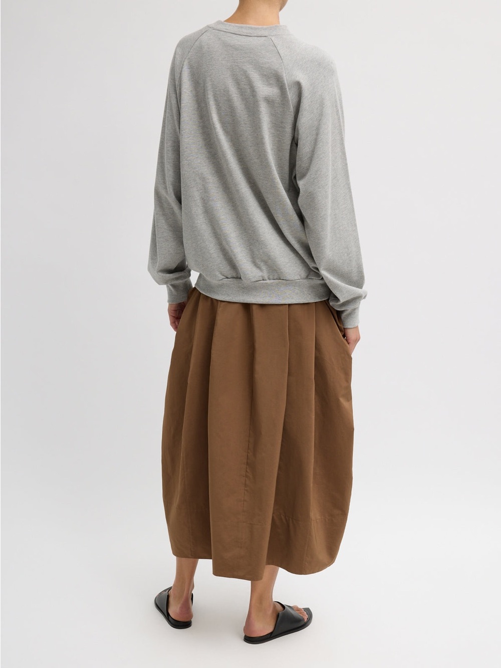 Tibi Nylon Lantern Skirt - Caramel Latte - Picture 3 of 9